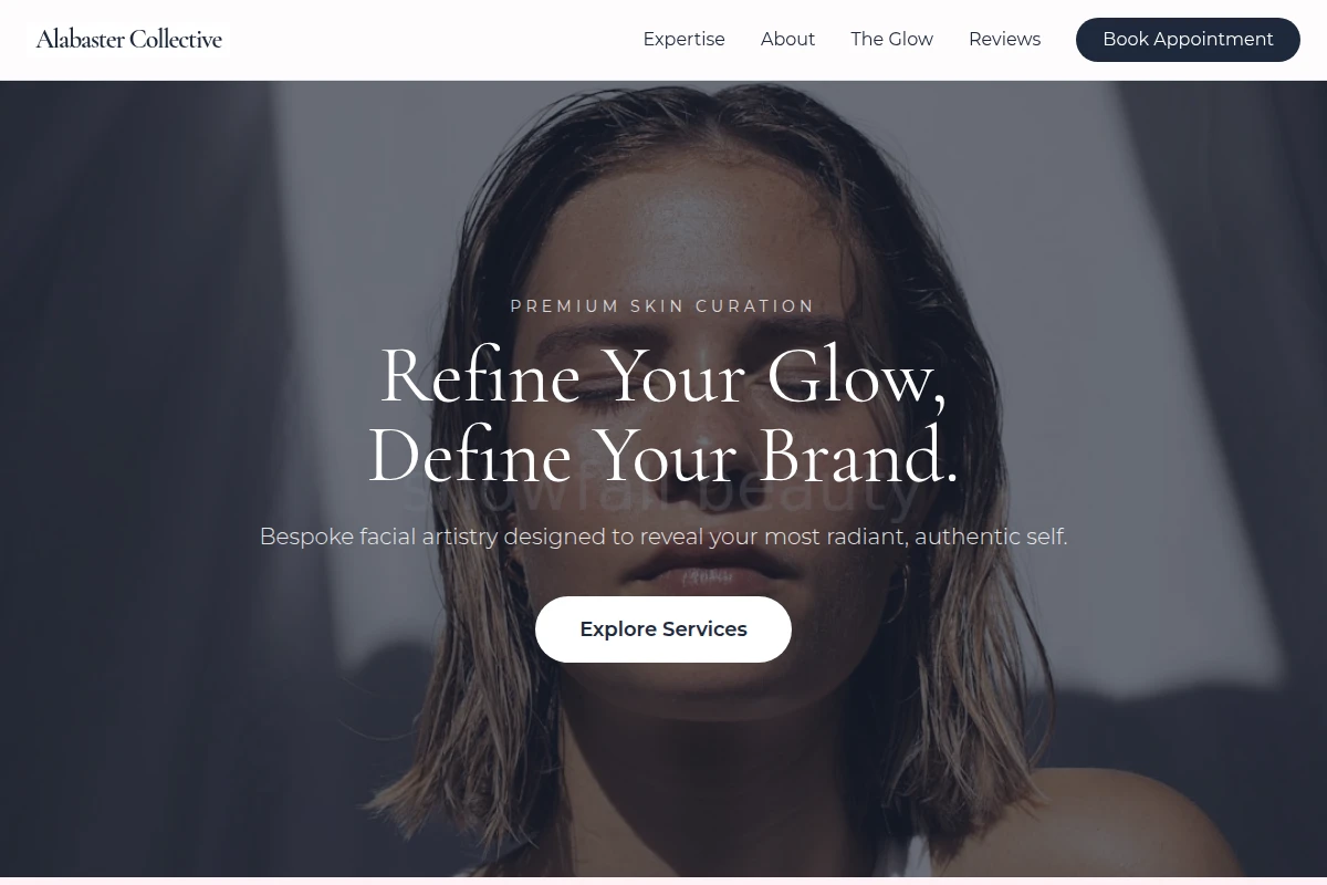 Premium Cosmetics Brand Website Design